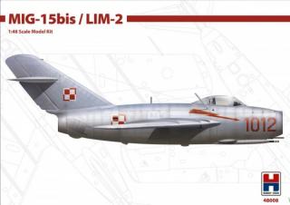 Plastikowy model samolotu MiG-15bis/Lim-2 do sklejania 1:48 Hobby 2000 nr 48008