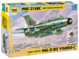 Plastikowy model samolotu MiG-21 bis do sklejania Zvezda 7259