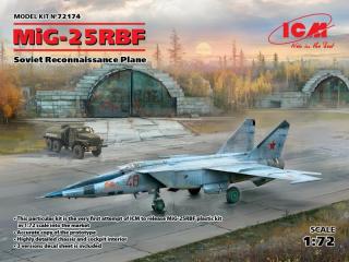 Plastikowy model samolotu MiG-25 RBF do sklejania 1:72 ICM 72174