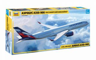 Plastikowy model samolotu pasażerskiego Airbus A350-900 1:144 Zvezda 7039