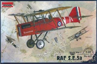 Plastikowy model samolotu RAF S.E.5a 1:32 Roden 607