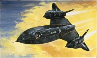 Plastikowy model samolotu SR-71 Blackbird do sklejania w skali 1:72 z firmy Italeri nr 0145