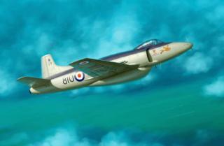 Plastikowy model samolotu Supermarine Attacker FB.2 do sklejania Trumpeter 02867 skala 1:48