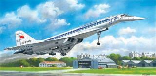 Plastikowy model samolotu Tupolev Tu-144D do sklejania - ICM 14402
