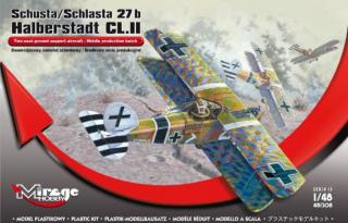 Plastikowy model Schusta/Schlasta 27b Halberstadt CL.II 1:48 nr 481308