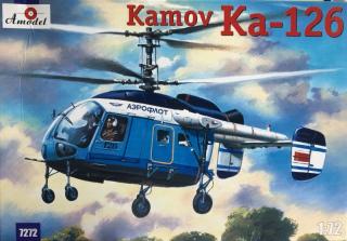 Plastikowy model śmigłowca Kamov Ka-126 do sklejania w skali 1:72 z firmy Amodel nr 7272