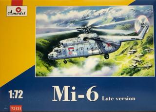 Plastikowy model śmigłowca Mil Mi-6 do sklejania 1:72 Amodel 72131