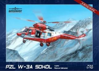 Plastikowy model śmigłowca ratowniczego TOPR PZL W-3A Sokół 1:72 Answer nr AA72002