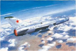 Plastikowy model sowieckiego samolotu myśliwskiego Suchoj Su-11 Fishpot do sklejania w skali 1:48 z firmy Trumpeter nr 02898