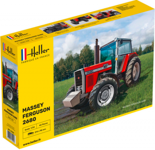 Plastikowy model traktora rolniczego Massey Ferguson 2680 do sklejania w skali 1:24 z firmy Heller nr 81402