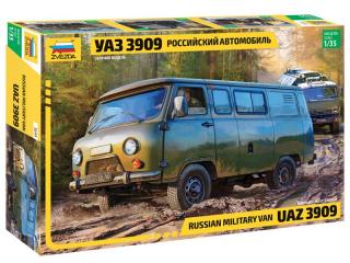 Plastikowy model UAZ 3909 do sklejania 1:35 Zvezda 3644