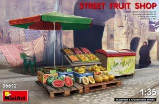 Plastikowy model ulicznego straganu z owocami 1:35 MiniArt 35612