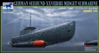 Plastikowy model w skali 1:35 Bronco CB35053 German Seehund XXVIIB/B5 Midget Submarine