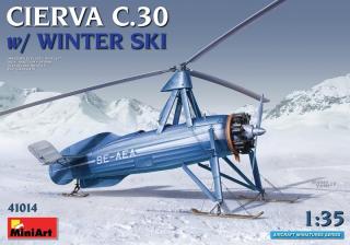 Plastikowy model wiatrakowca Cierva C.30 w wersji zimowej z nartami do sklejania w skali 1:35 z firmy MiniArt nr 41014