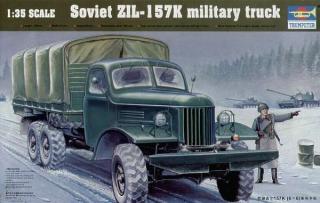 Plastikowy model wojskowej ciężarówki Zil-157K, Trumpeter 01003