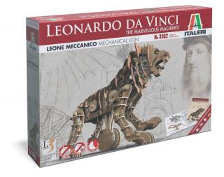 Plastikowy model z serii Leonardo da Vinci mechaniczny lew do składania zestaw z firmy Italeri nr 3102