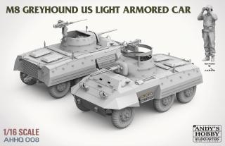 PREORDER Andy's Hobby Headquarters AHHQ-008 M8 Greyhound US Light Armoured Car