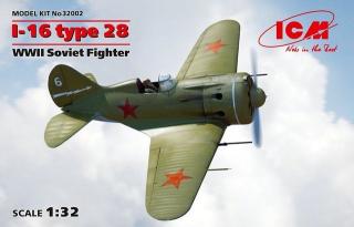 Radziecki myśliwiec I-16 typ 28 model ICM 32002 do sklejania