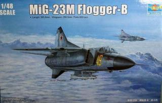 Radziecki myśliwiec MiG-23M Flogger-B 1:48 do sklejania Trupeter 02853