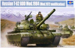 Redukcyjny model czołgu T-62 do sklejania, model Trumpeter 01554