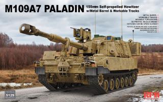RFM 5129 M109A7 Paladin 155mm Self-Propelled Howitzer (w/metal barrel  workable track links) 1/35