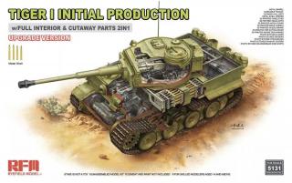 RFM 5131 Tiger I Initial Production w/Full Interior  Cutaway Parts 2in1 1/35 - Upgrade Version