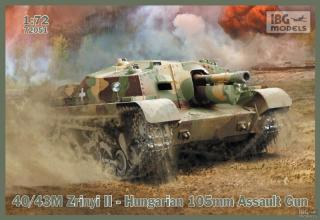 Samobiezna haubica 105mm 40/43M Zrinyi II skala 1/72 IBG 72051