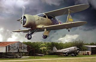 Samolot Beechcraft UC-43 Traveller Mk. I w skali 1:48 model Roden 442