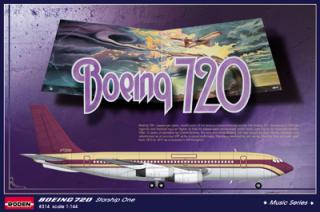 Samolot pasażerski Boeing 720 w skali 1:144 model Roden 314