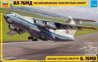Samolot transportowy Ilyushin IL-76MD do sklejania w skali 1:144 Zvezda 7011