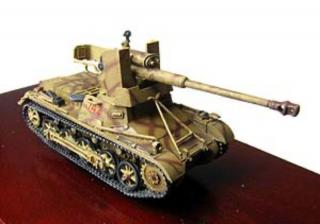 Sklejony i pomalowany model 7.5cm StuK na PZ.I Panzerstahl 89004 skala 1:72