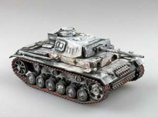 Sklejony i pomalowany model Panzerkampfwagen III L Panzerstahl 88029 skala 1:72
