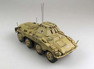Sklejony i pomalowany model Sd.Kfz.234/1 Panzerstahl 88011 skala 1:72