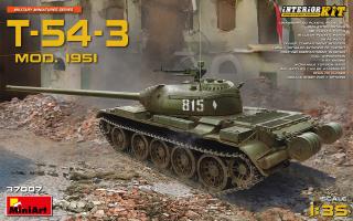 Soviet Medium Tank T-54-3 Mod. 1951 w/interior 37007 MiniArt