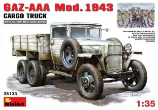 Sowiecka ciężaróka GAZ-AAA mod. 1943 do sklejania model miniart 35133