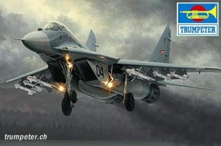 Sowiecki myśliwiec Mig-29A w skali 1:72 Trumpeter 01674