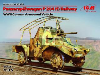 Szynowy pojazd opancerzony Panzerspahwagen P 204 model ICM 35376