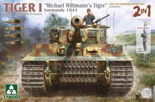 Takom 2201 Tiger I Pz.Kpfw. VI Ausf. E "Michael Wittmann's Tiger" (Late/Late Command) w/Zimmerit - Normandy 1944