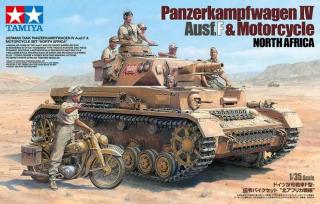 Tamiya 25208 Panzerkampfwagen IV Ausf.F  Motorcycle - North Africa