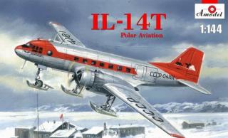Transportowy Iljuszyn IL-14T z płozami - wersja polarna Amodel 1481