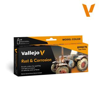 Vallejo 70262 Zestaw 8 farb Rust  Corrosion - Model Color