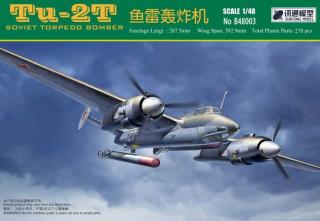 Xuntong Model 48003 Tupolev Tu-2T Soviet Torpedo Bomber 1/48