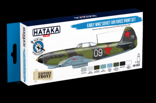 Zestaw akrylowych farb modelarskich do radzieckich samolotów WW2 - zestaw z firmy Hataka nr BS33 8x17ml