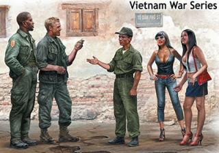 Zestaw figurek do sklejania Master Box MB35185 Vietnam series Somewhere in Saigon