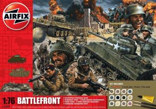 Zestaw modelarski z farbami D-Day Battlefront skala 1:76 Airfix nr A50009A