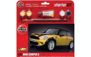 Zestaw modelarski z farbami i klejem - samochodu Mini Cooper S do sklejania w skali 1:32 z firmy Airfix nr A55310