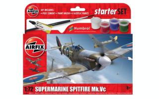 Zestaw modelarski z farbami samolot Supermarine Spitfire Mk.Vc 1:72 Airfix A55001