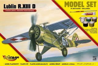 Zestaw podarunkowy z farbami - model samolotu Lublin R.XIII D do sklejania w skali 1:48 nr 848093