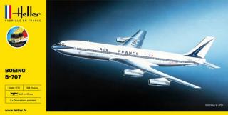 Zestaw startowy samolot Boeing B-707 do sklejania w skali 1:72 z firmy Heller nr 56452