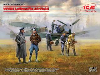 Zestaw WWII Luftwaffe Airfield do sklejania w skali 1:48 ICM nr DS4801